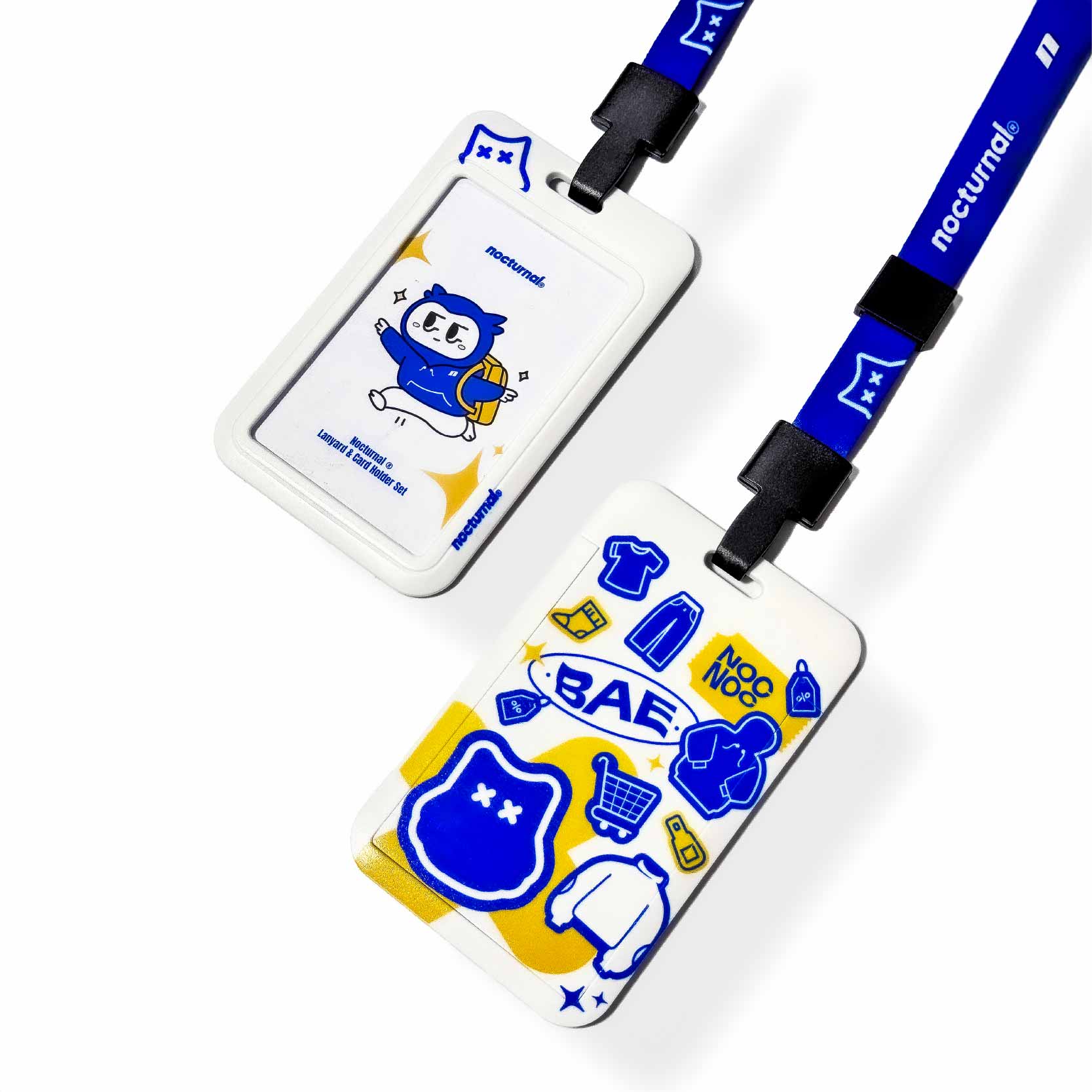 Nocturnal ® Sticker Lanyard &amp; Card Holder
