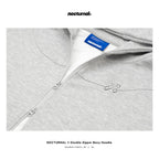 Double Zipper Boxy Hoodie