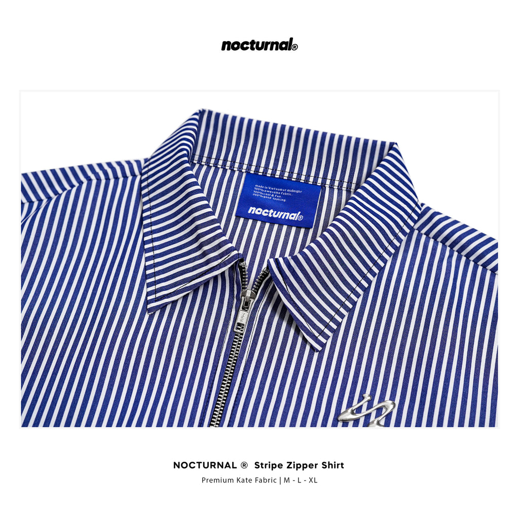 Stripe Zipper Shirt