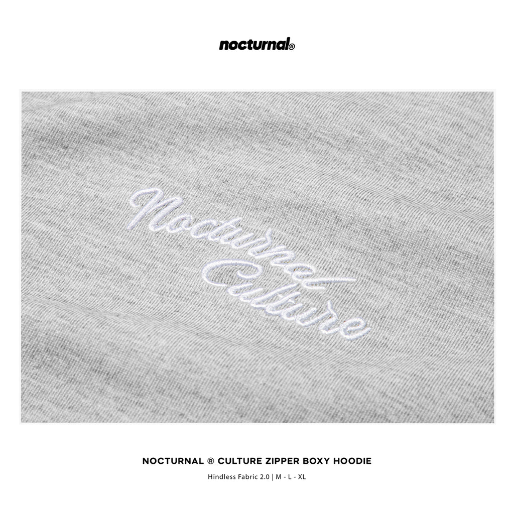 Culture Zipper Boxy Hoodie