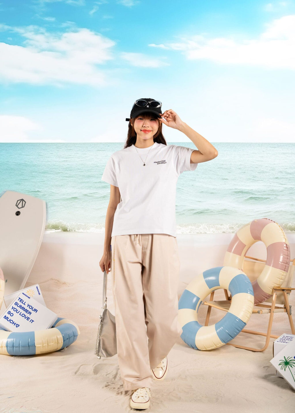 Relaxed Fit Kaki Pants