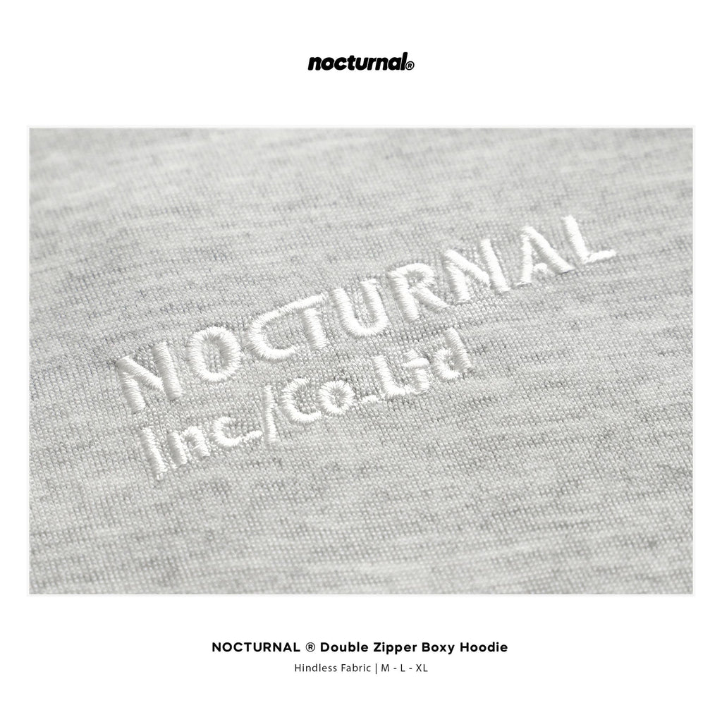 Double Zipper Boxy Hoodie