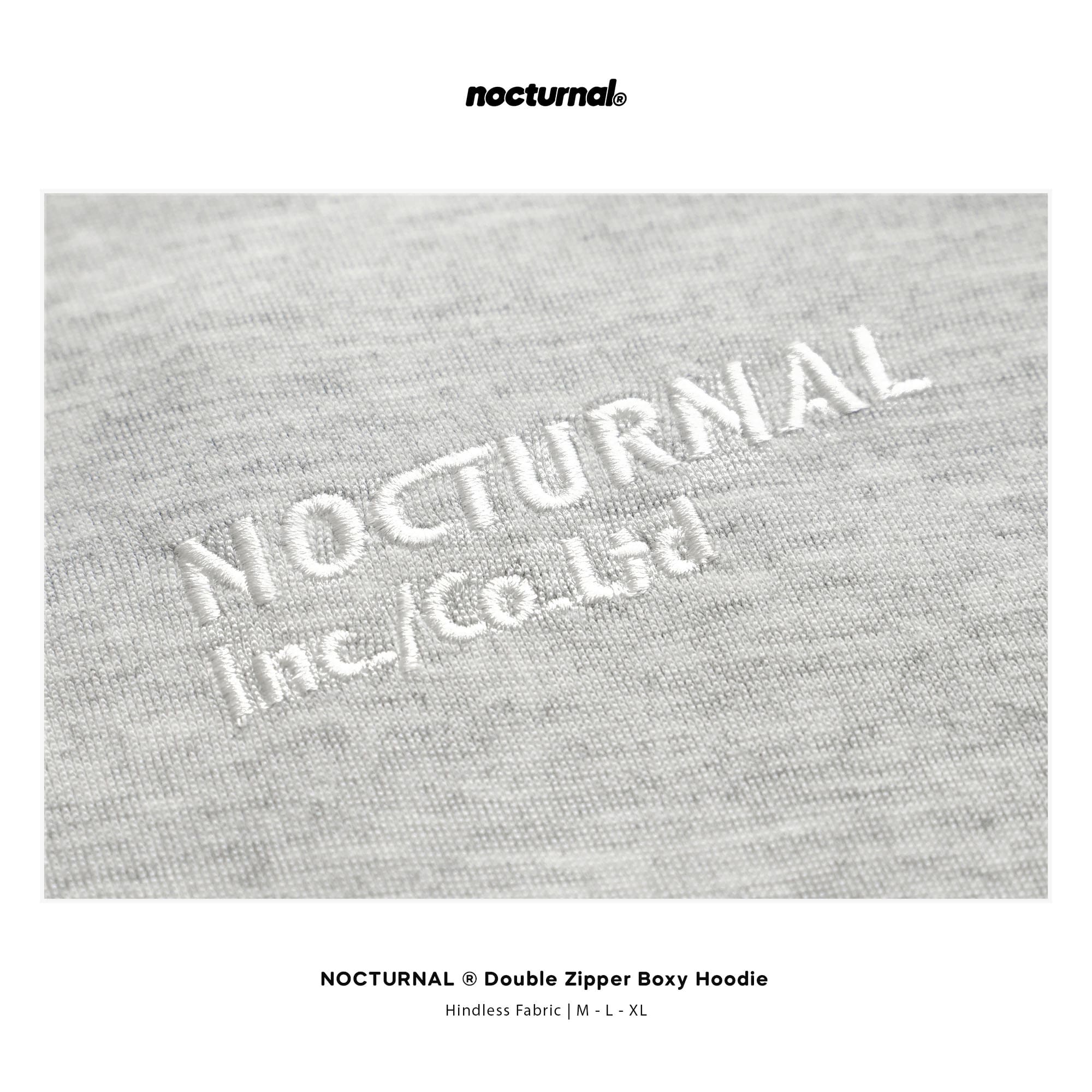 Double Zipper Boxy Hoodie