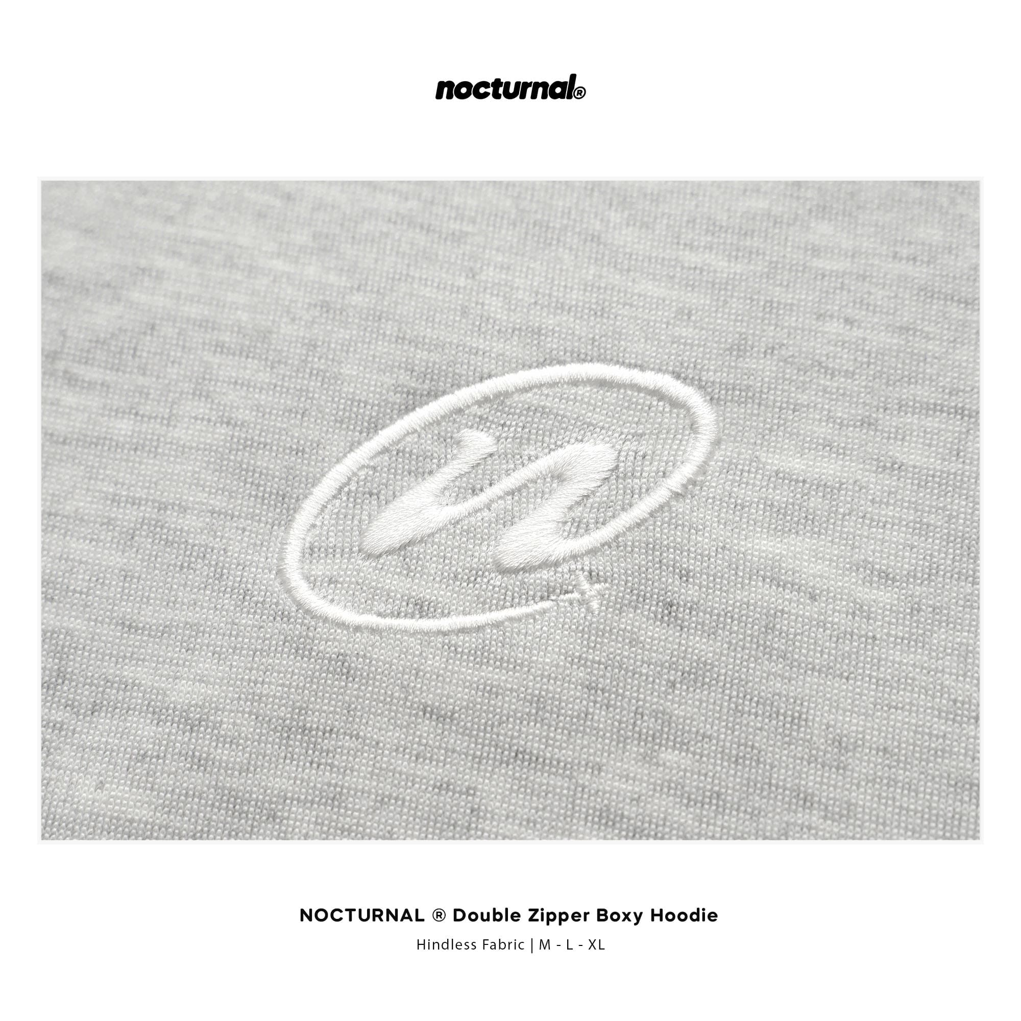 Double Zipper Boxy Hoodie