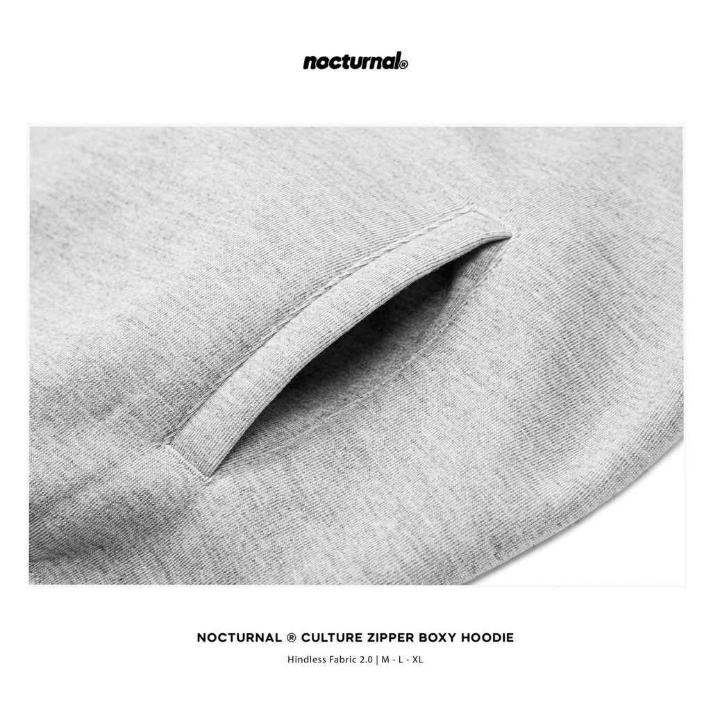 Culture Zipper Boxy Hoodie