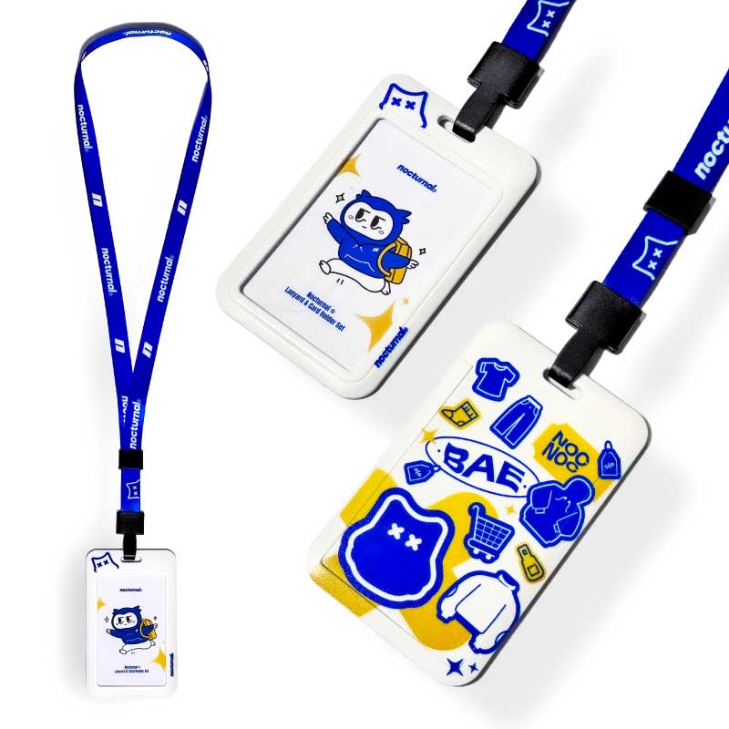 Nocturnal ® Sticker Lanyard &amp; Card Holder