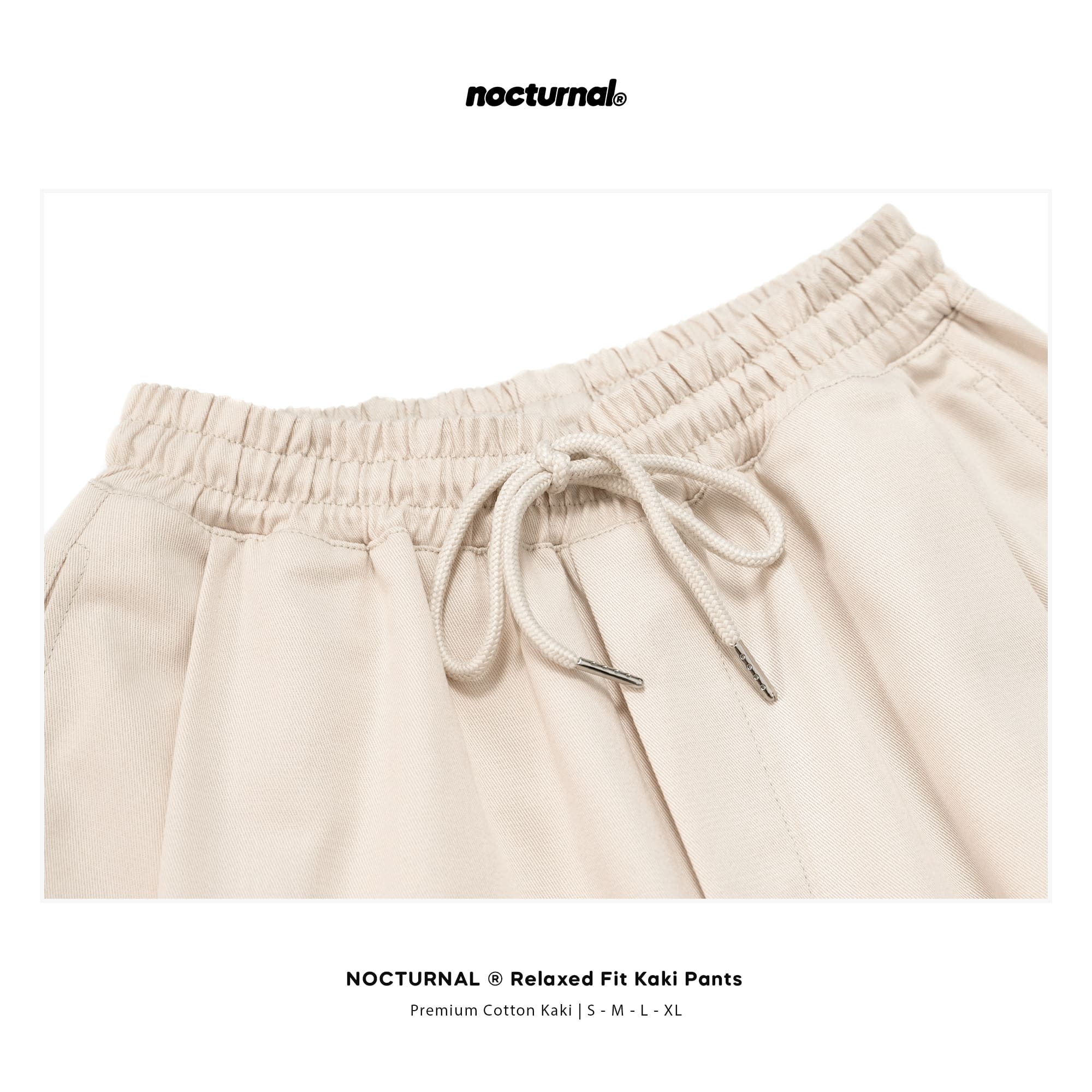 Relaxed Fit Kaki Pants