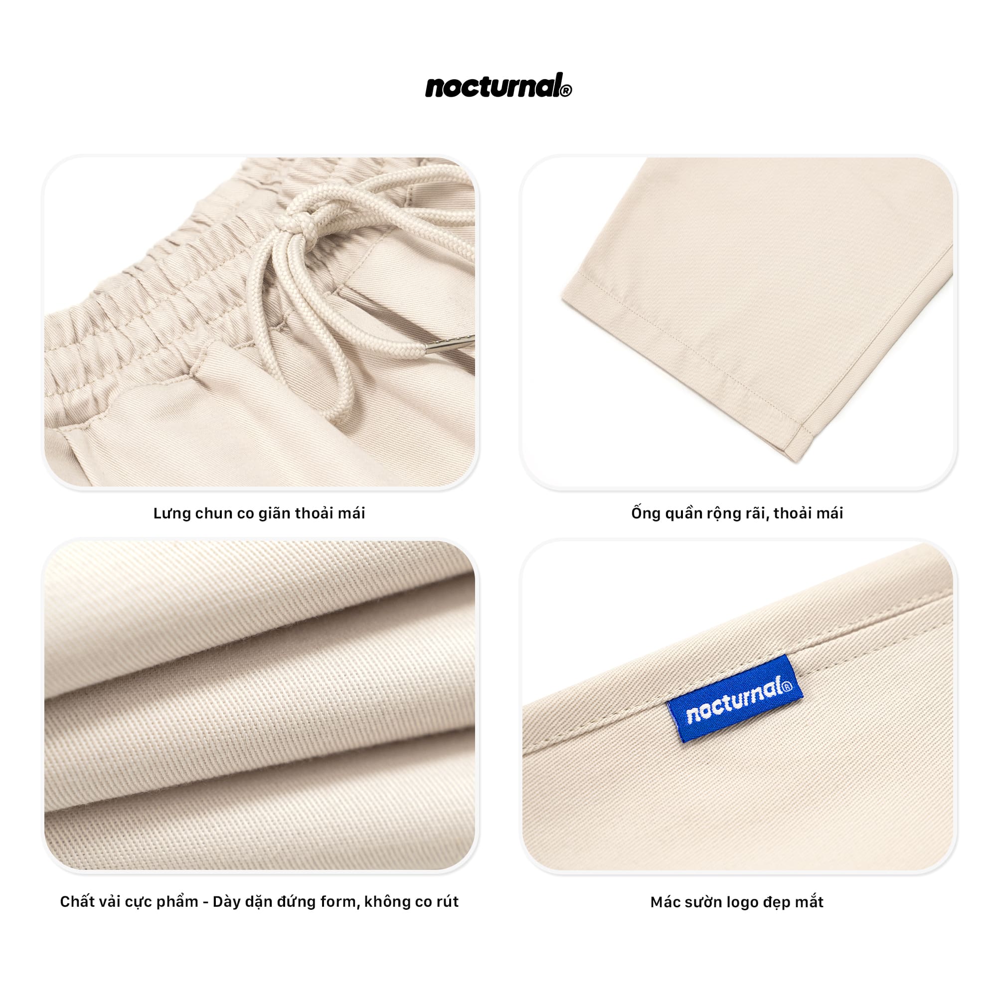 Relaxed Fit Kaki Pants