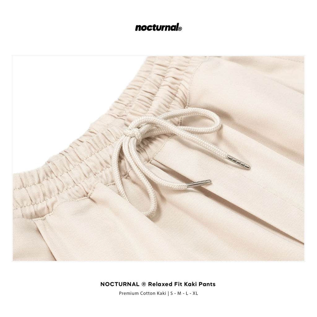 Relaxed Fit Kaki Pants
