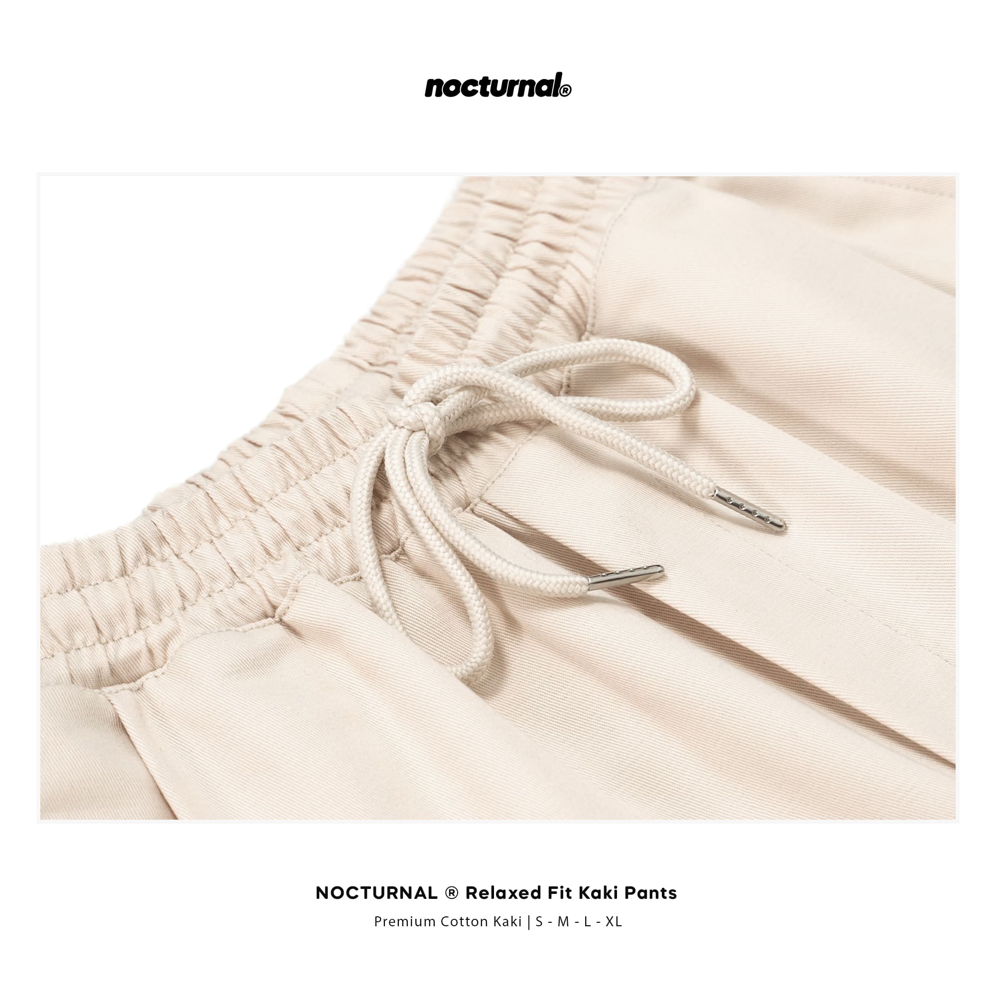 Relaxed Fit Kaki Pants