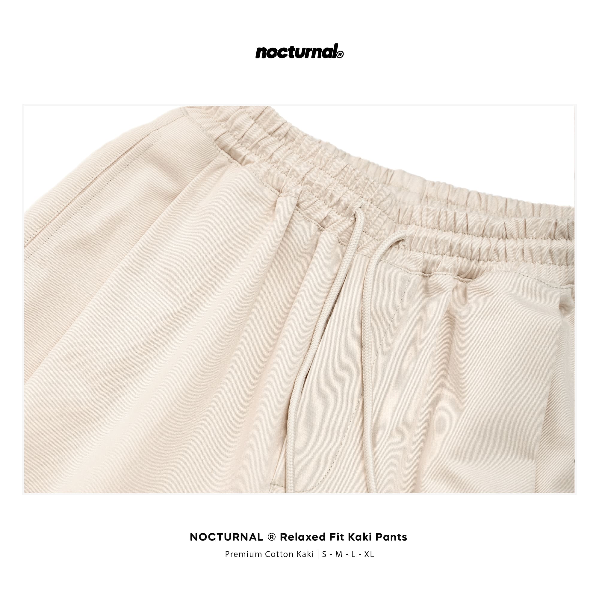 Relaxed Fit Kaki Pants