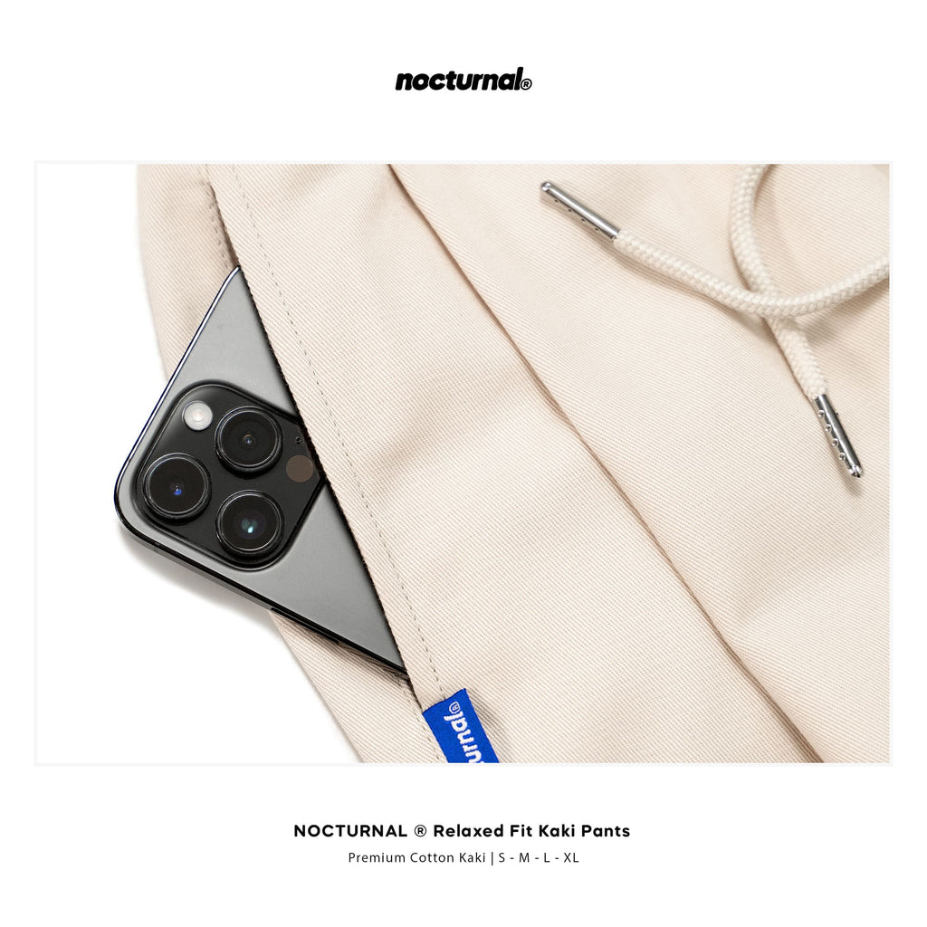 Relaxed Fit Kaki Pants