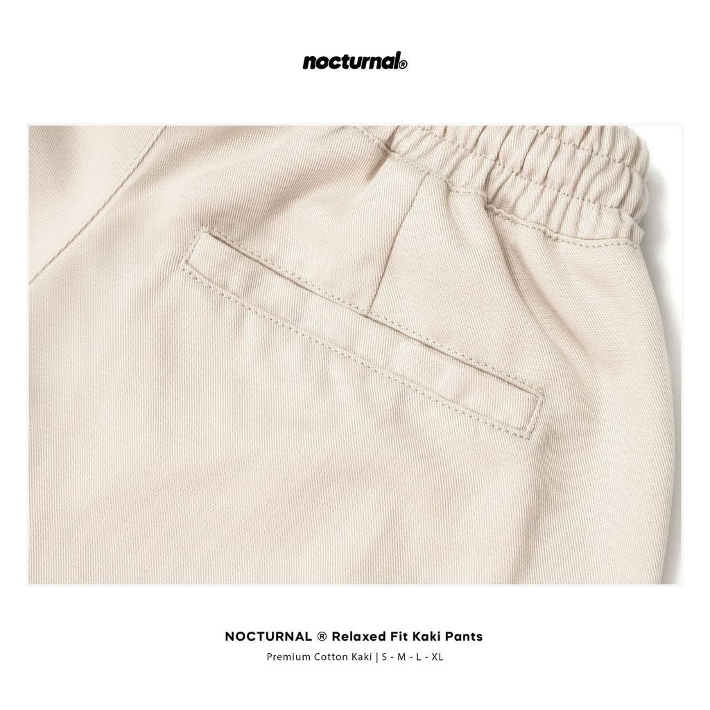 Relaxed Fit Kaki Pants