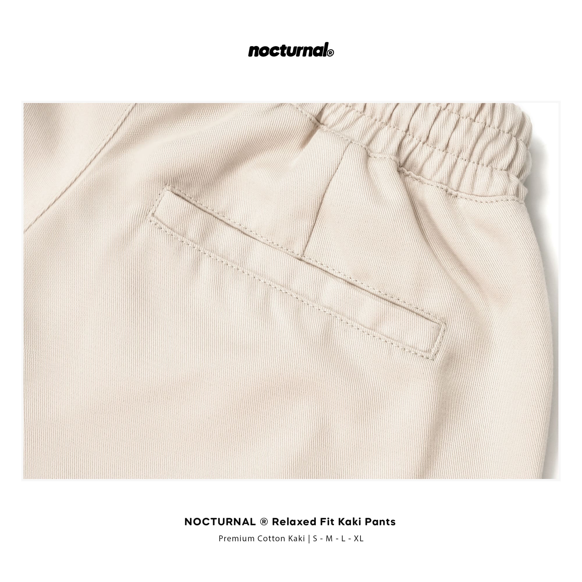 Relaxed Fit Kaki Pants