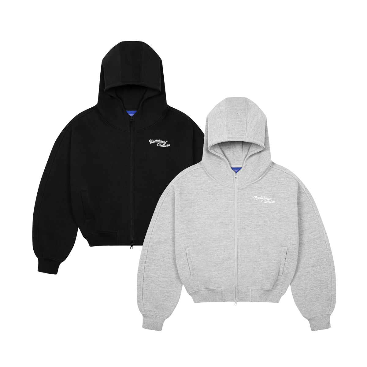 Culture Zipper Boxy Hoodie