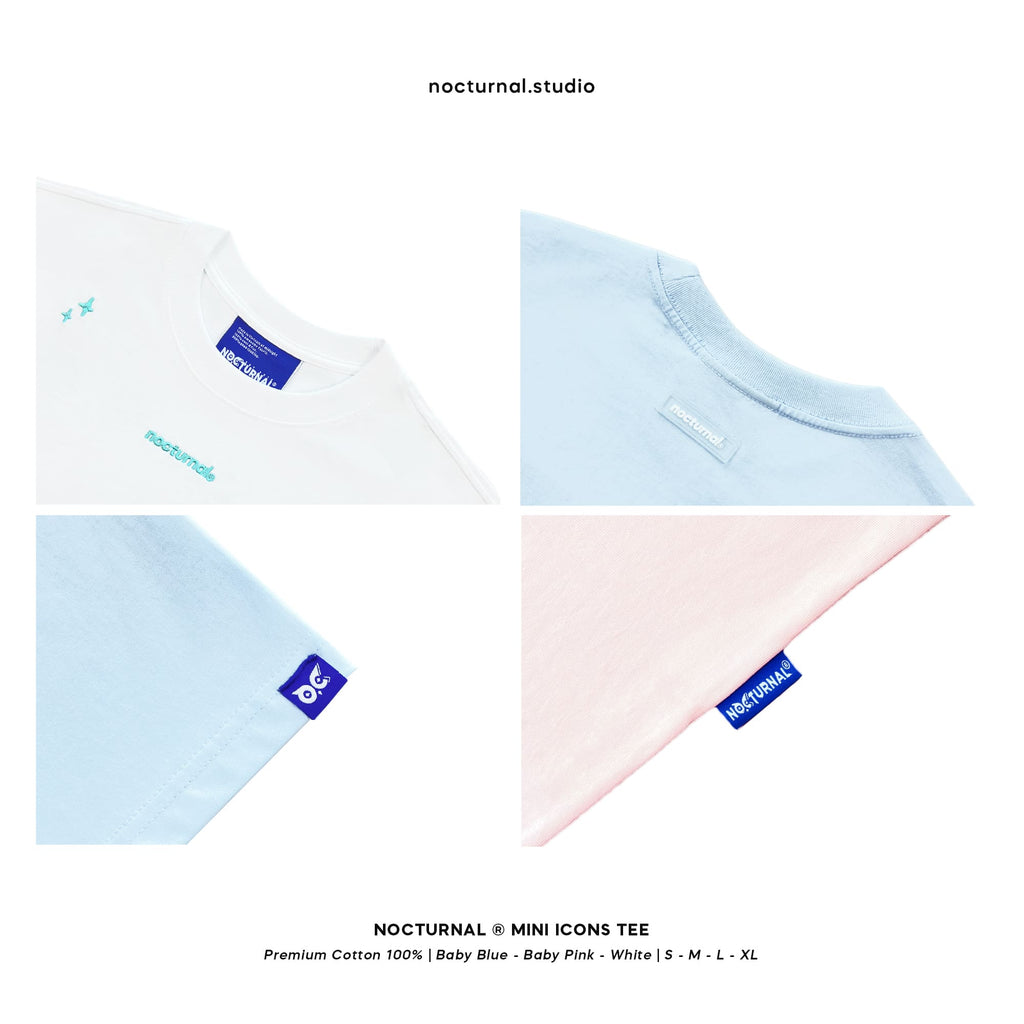 Mini Icons Tee - Baby Blue - Pre Order